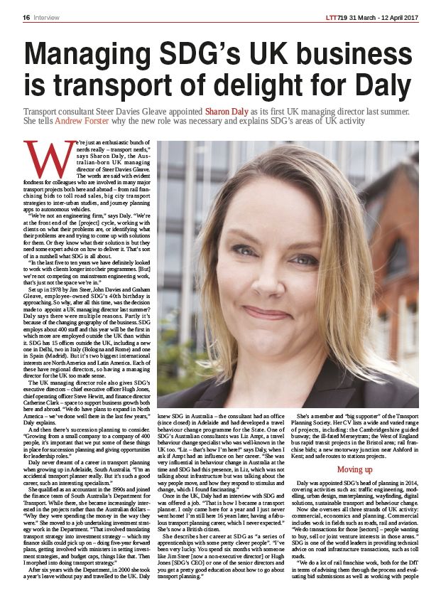 Sharon Daly's interview in LTT Sharon Daly's interview in LTT