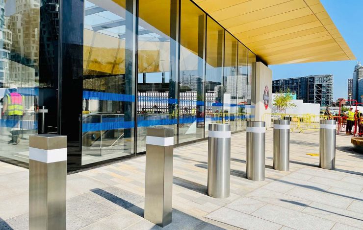 New Battersea Power Station tube entrance days before opening